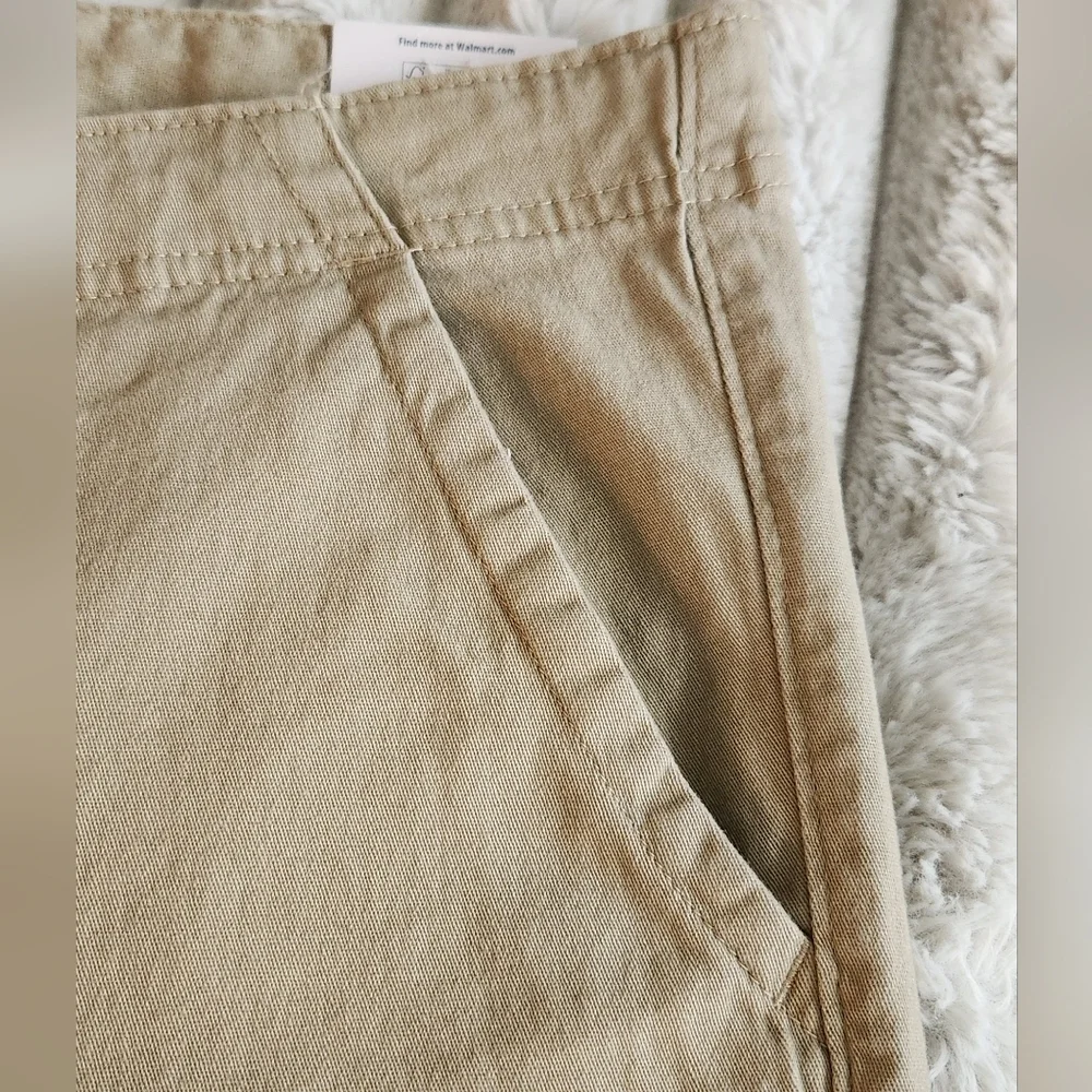 🩳George Men’s Tan Shorts, Size 44, 9" Inseam, NWT Casual comfort / classic look - Picture 3 of 13